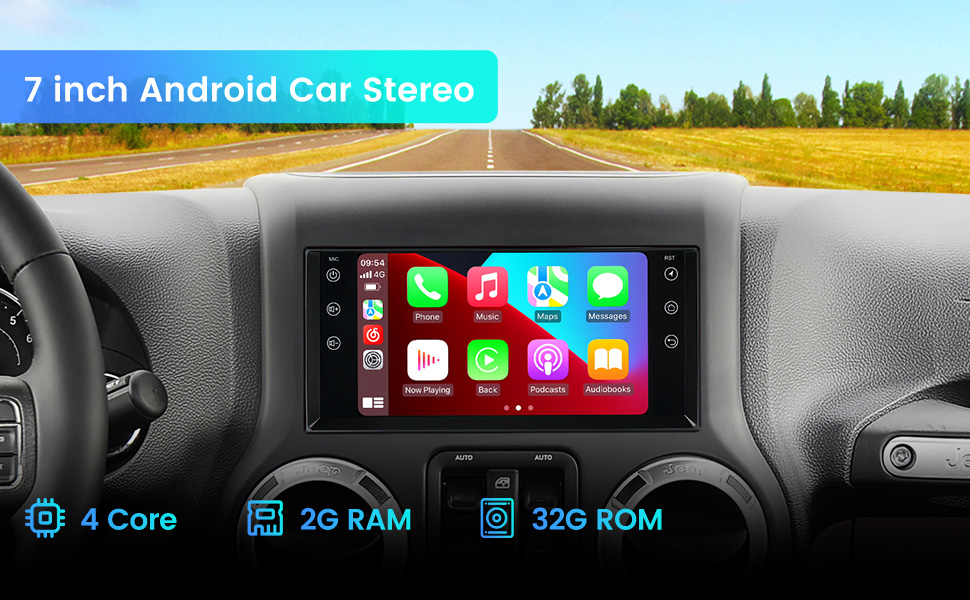 7 inch car touch screen for jeep