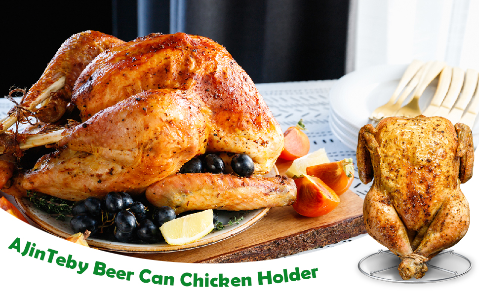 AJinTeby Beer Can Chicken Holder for CharBroil Big Easy