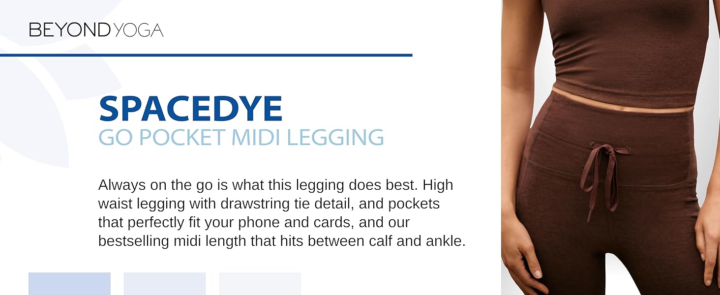 Beyond Yoga Women's Spacedye Go Pocket Midi Legging - 1