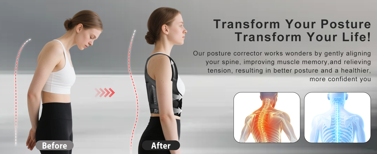 Back Brace Posture Corrector for Women and Men