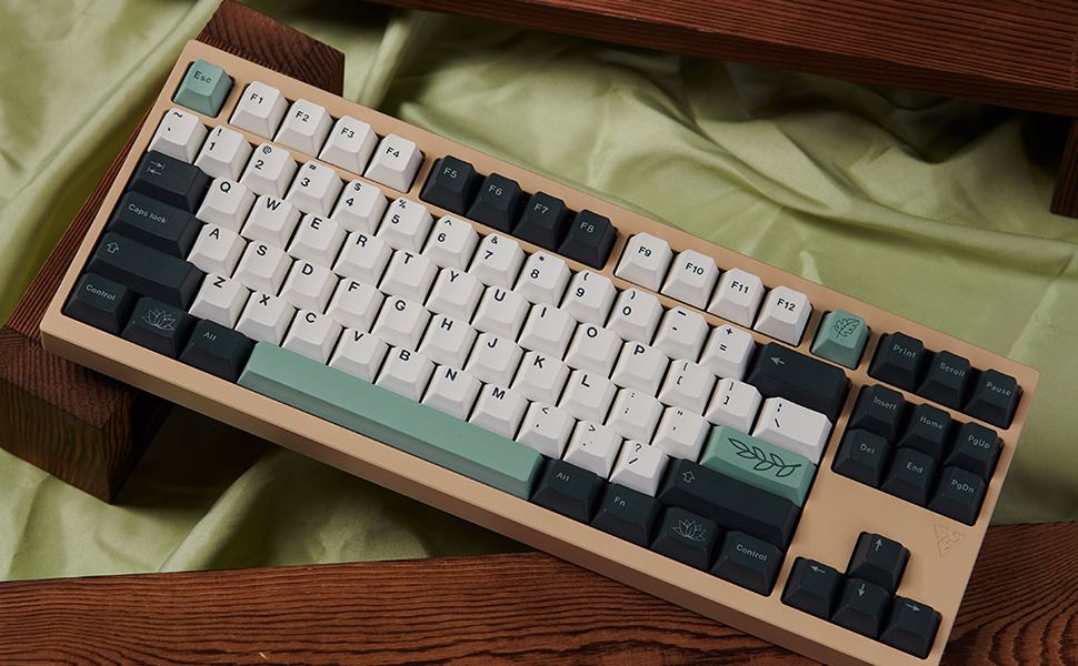 GMK BOTANICAL R1 キーキャップ Amazon.com: 133 Keys Dye Sub PBT Keycaps Cherry Profile