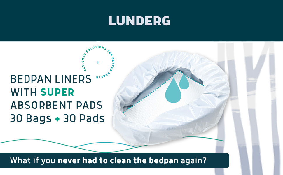 Lunderg Bedpan Liners with Super Absorbent Pads Value