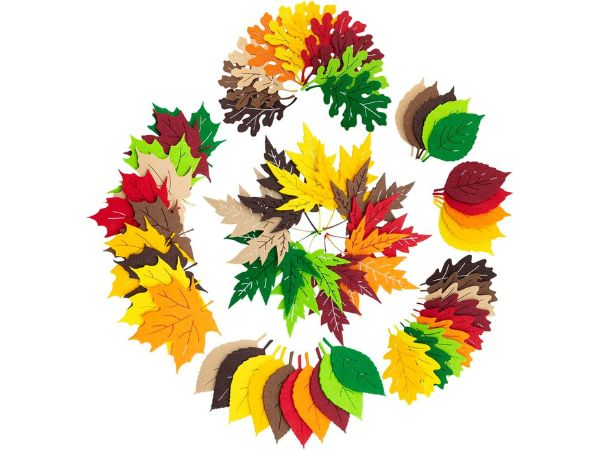 16　Sunshine leaves Autumn Leaves HARVEST-CM1286 BLACK by Timeless Treasures