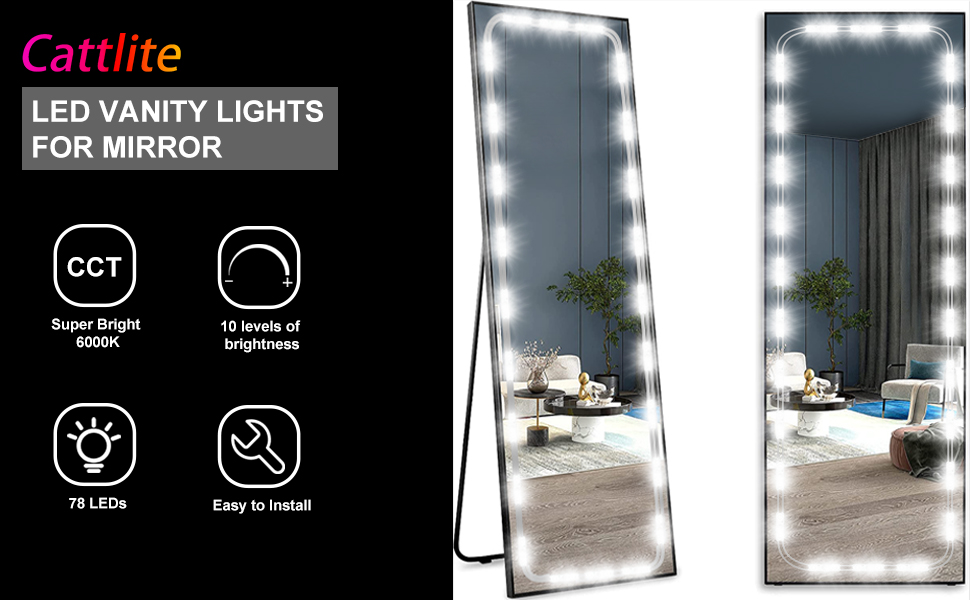 Cattlite LED Vanity Lights, Hollywood Style Vanity Lights