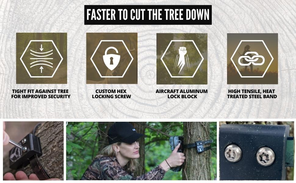 Trail Camera Lock by Guardian Game Cam Tree Mount Holder