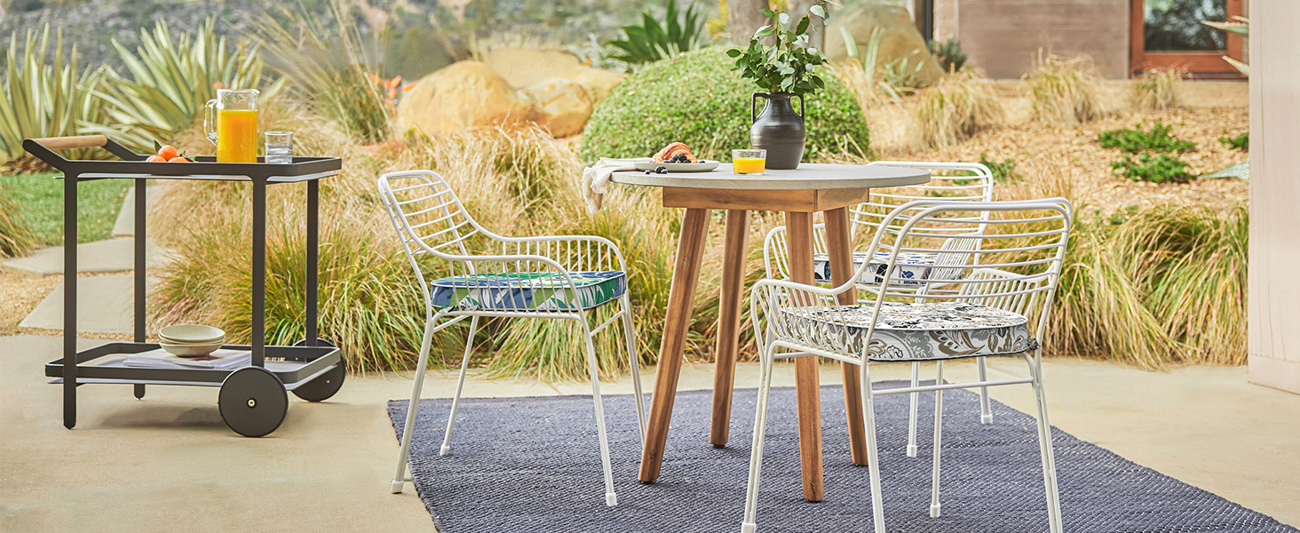 outdoor patio dining chair cushions waterproof seat pads replacement