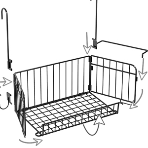 折りたたみ式バスルームハンギングバスケット、新しい取り外し可能なデザイン、梱包が少なく省スペース