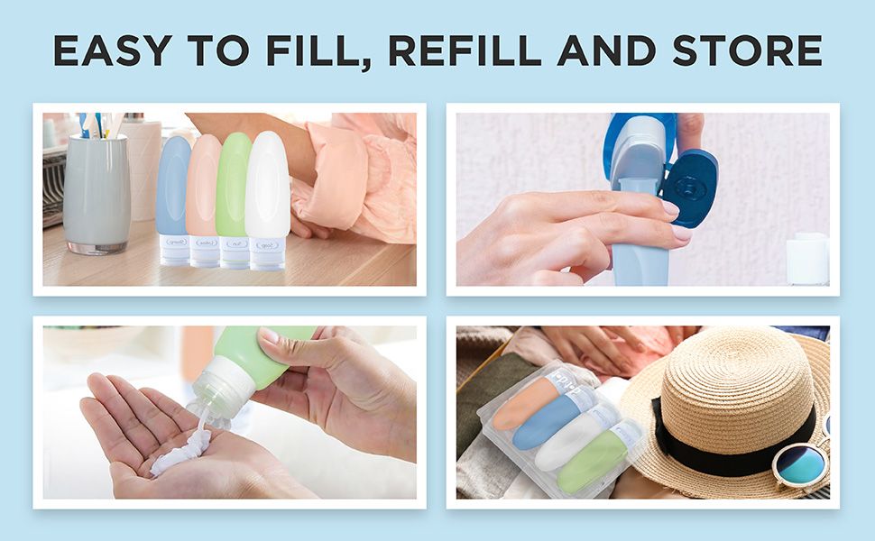 Easy to Fill, Refill and Store