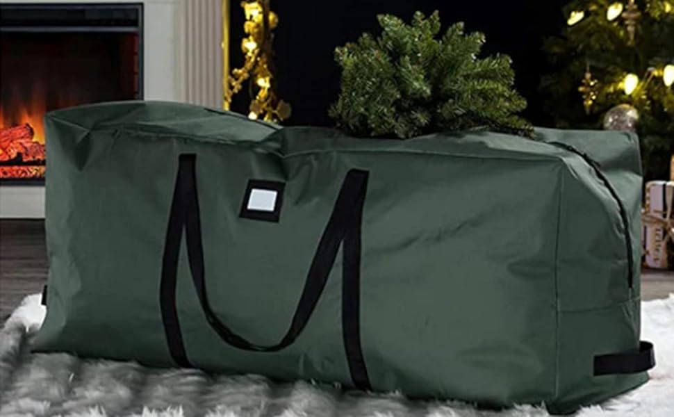 Amazon.co.jp クリスマスツリー収納袋 バッグ トートバッグ ジッパー付き 多機能収納バッグ 大容量クッション 収納 特大の防水
