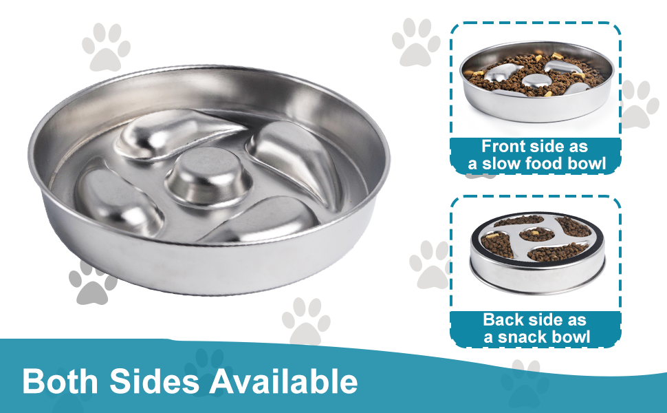 Slow Feeder Dog Bowls 23 Cups Large, NonSlip Food Grade