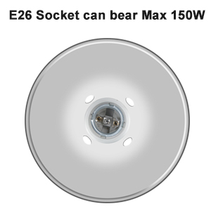 E26 Socket can bear Max 150W