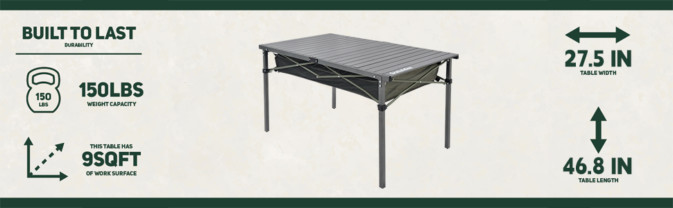 Outdoor camping table