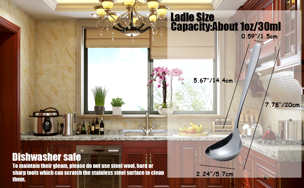 Wenkoni Small Ladles,Sauce ladles, Gravy Soup Spoons