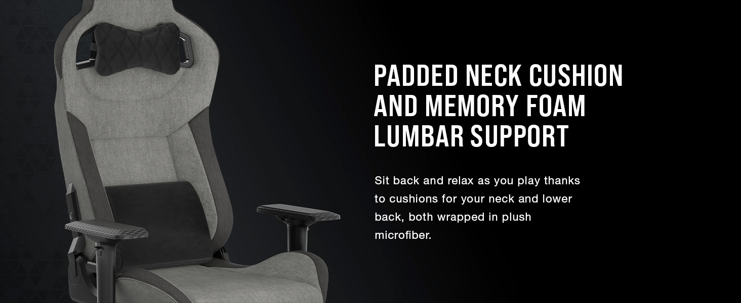MEMORY FOAM LUMBAR SUPPORT, gaming chair, reclining gaming chair, pc gaming chair