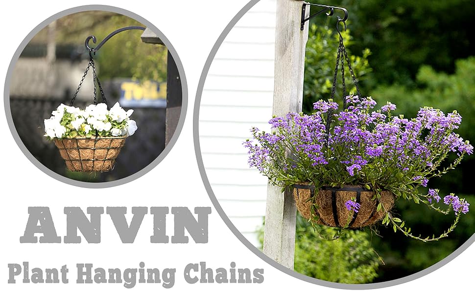 Anvin Hanging Chains for Plants Flower Pot Basket Chains 3 Point