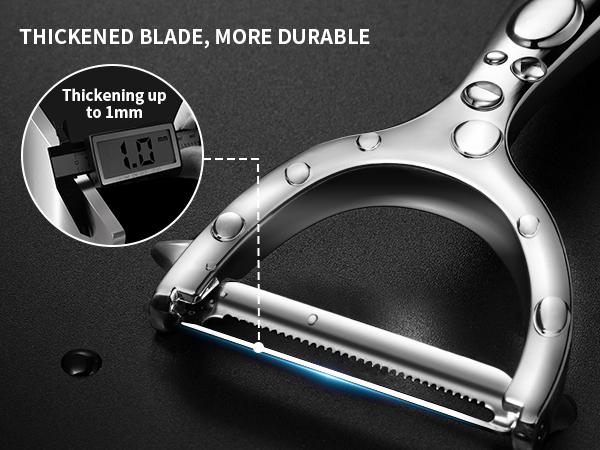 Thickened Blade Design for Enhanced Peeling Power stainless steel