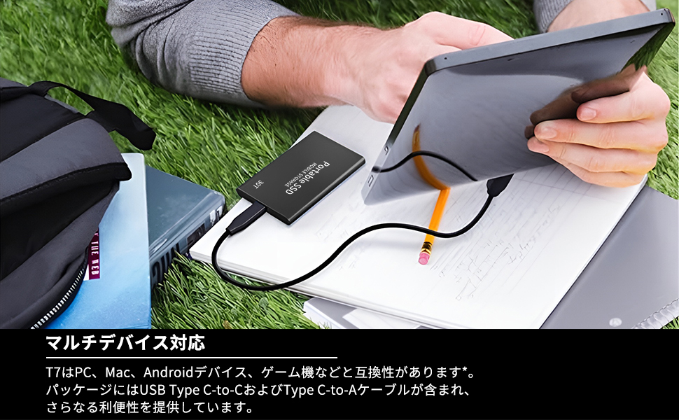 Amazon | 30TB 外付けSSD ポータブルSSD 新しいアップグレード