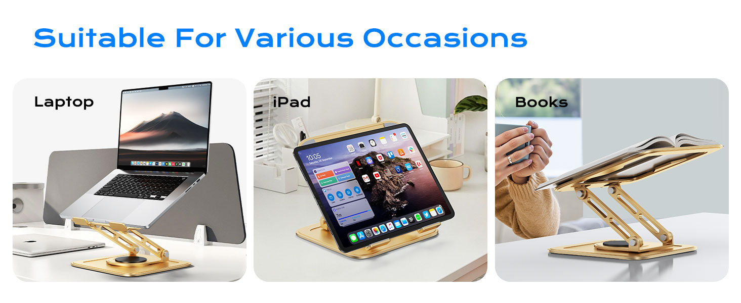 Cooling laptop stand,Heavy duty laptop stand,Stable laptop stand,rotating 360 laptop stand