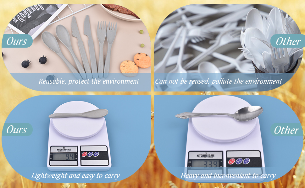 Coutellerie plastic cutlery reusable cutlery travel set cutlery reusable camping