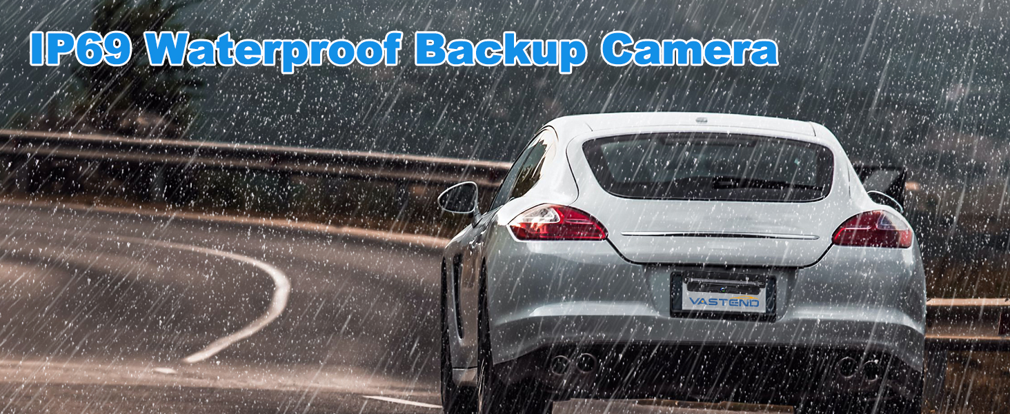 VASTEND Solar Reversing Camera Wireless, Rear View Camera with 5" 1080P