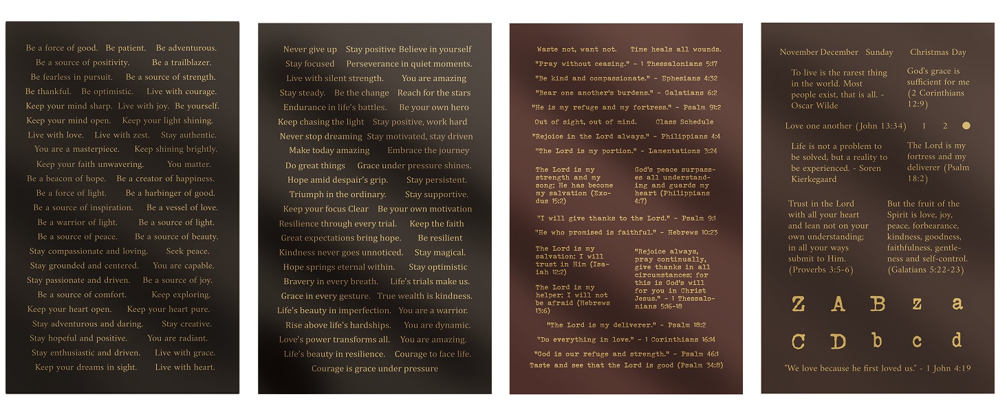 Diuhofart 24 Sheets PreCut Quote Stickers Book for Junk