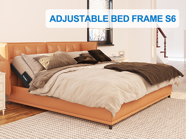 FLEXISPOT S6 Adjustable Bed Frame Base Queen, Quick Assembly
