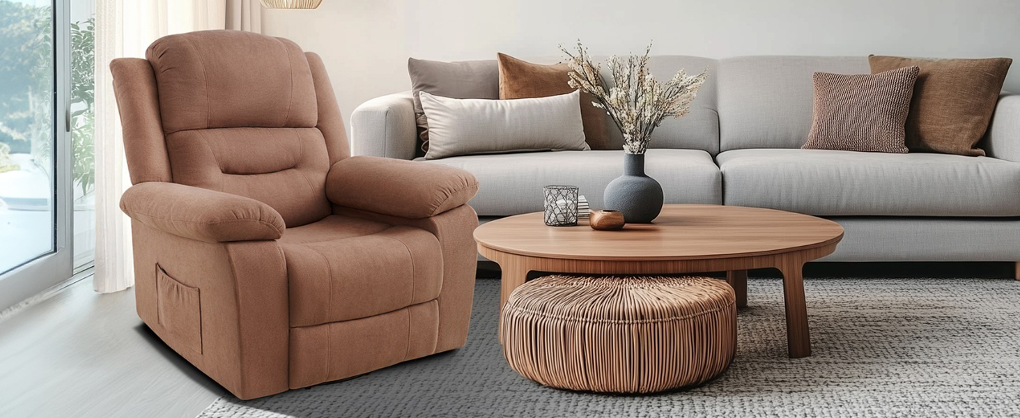 Jocisland Rocking Recliner Chairs for Adults, 360 Degree