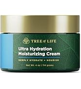 Tree of Life Beauty Hydrating and Moisturizing Face Cream with Botanical Hyaluronic Acid, 4 Fl Oz