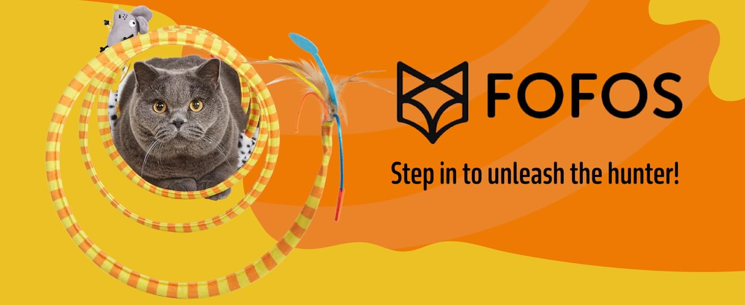 Fofos Safari Spiral Cat toy