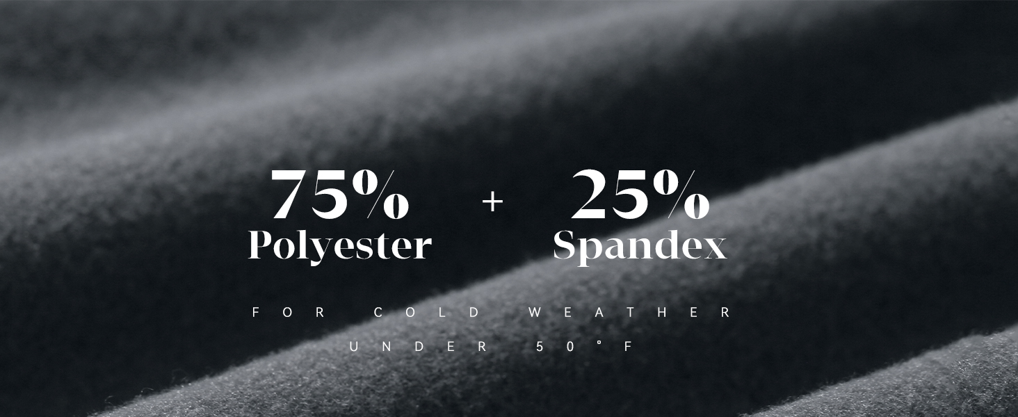 Nahaufnahme eines strukturierten Stoffes mit Materialzusammensetzung: 75 % Polyester und 25 %