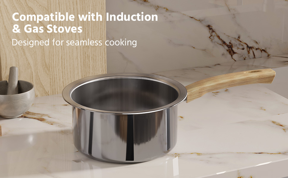 Triply 14 cm Saucepan for Cooking