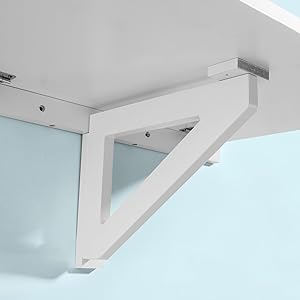 SoBuy Folding Wood Wall Kitchen Dining Table 60x40cm,White,FWT03-W 19 FWT03-W