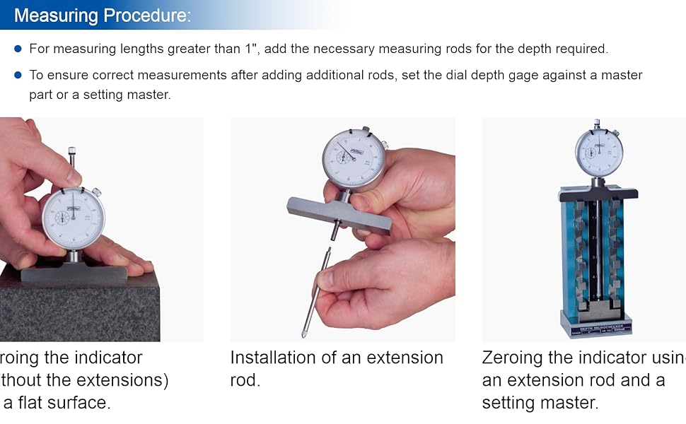 Fowler 521250061, XDepth Dial Depth Gage with 022" Measuring Range
