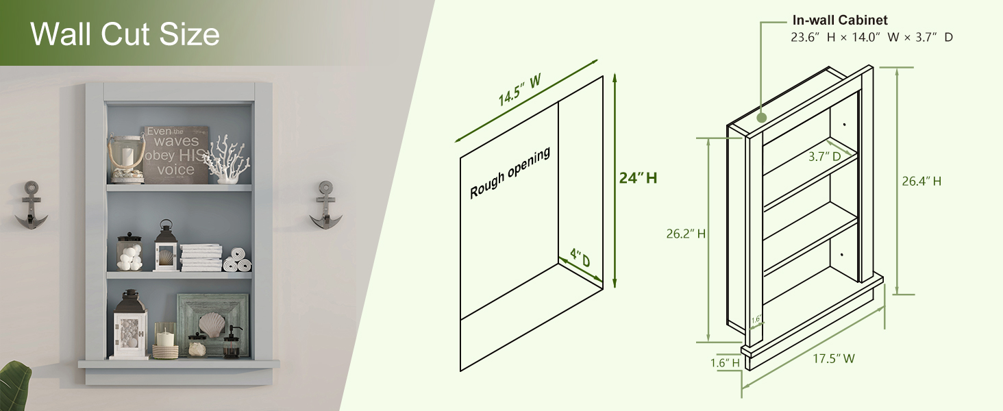 In Wall Shower Niche