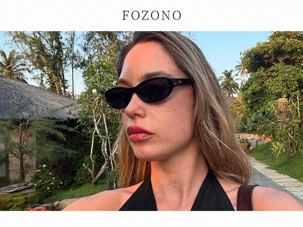 Amazon.com: Fozono Retro Narrow Oval Sunglasses for Women