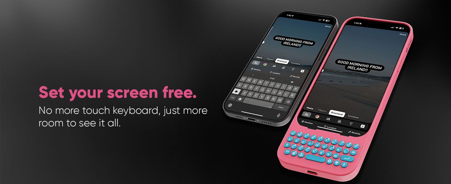 Clicks Keyboard iPhone 15 Pro マイマミビーチ Clicks Keyboard for iPhone 15 Pro – Keyboard Case for