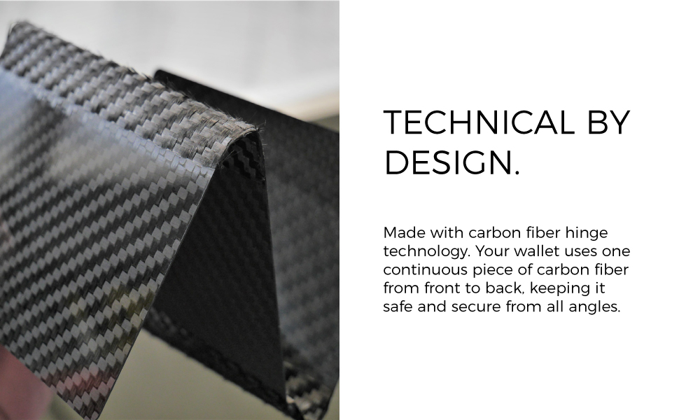 A piece of carbon fiber is shown with a couple of hinges in the laminate.