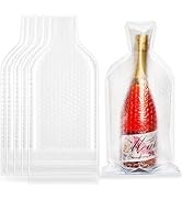 Yesland 6 Pack Reusable Wine Protector Travel Bag, Plastic Wine Bags Sleeve for Travel Leak-Proof...
