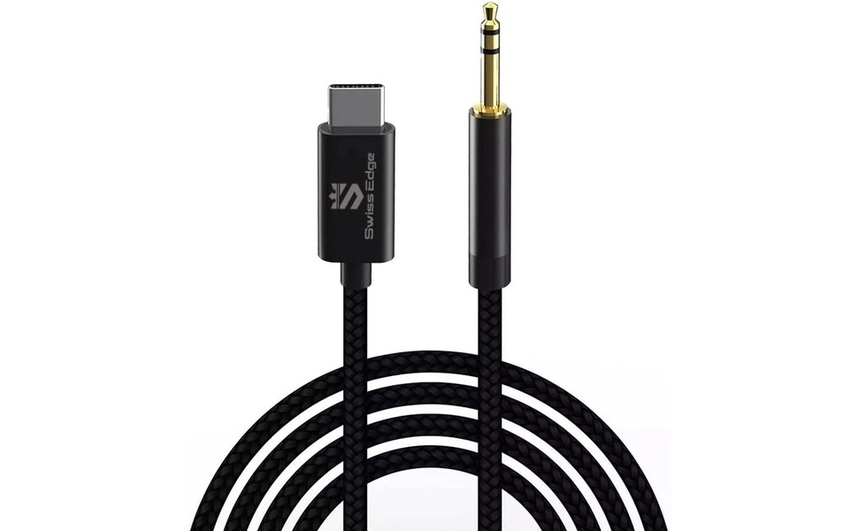 Swiss Edge Aux to USB C, USB C to Aux Cable for iPhone 15 Pro Max