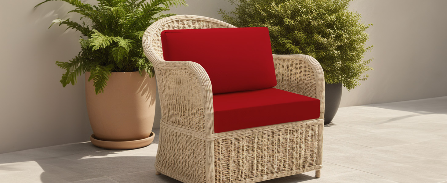 idee-home Outdoor Cushions for Patio Furniture 26.5x26.5