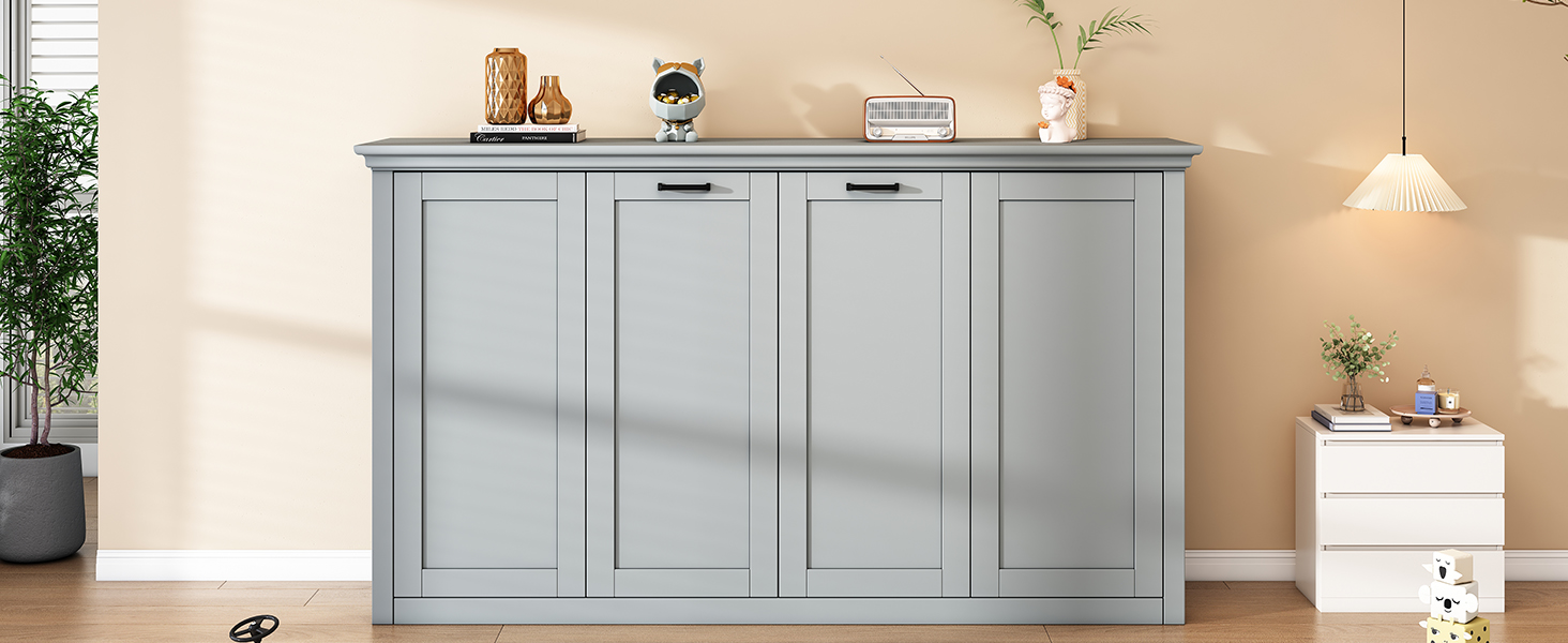 Twin Size Murphy Bed, can be Folded into a Cabinet