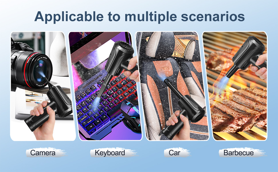 Compressed Air Duster Electric Cordless Air Duster,PC Air Duster,100000 RPM Portable