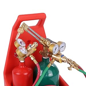 oxygen and acetylene tanks