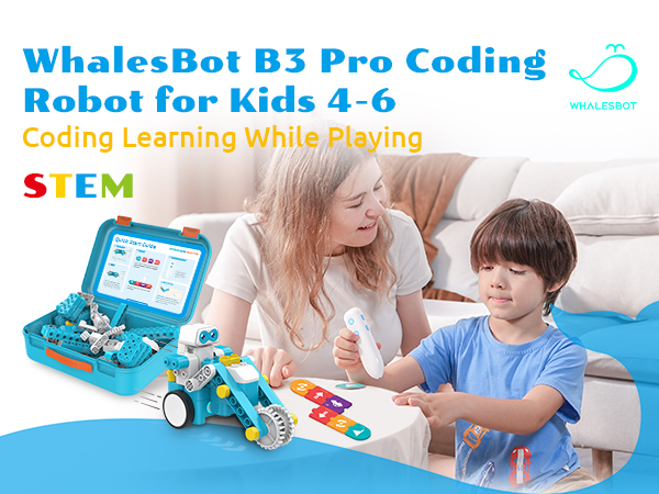 Amazon.com: WhalesBot B3 Pro 24-in-1 Coding Robot Kit STEM
