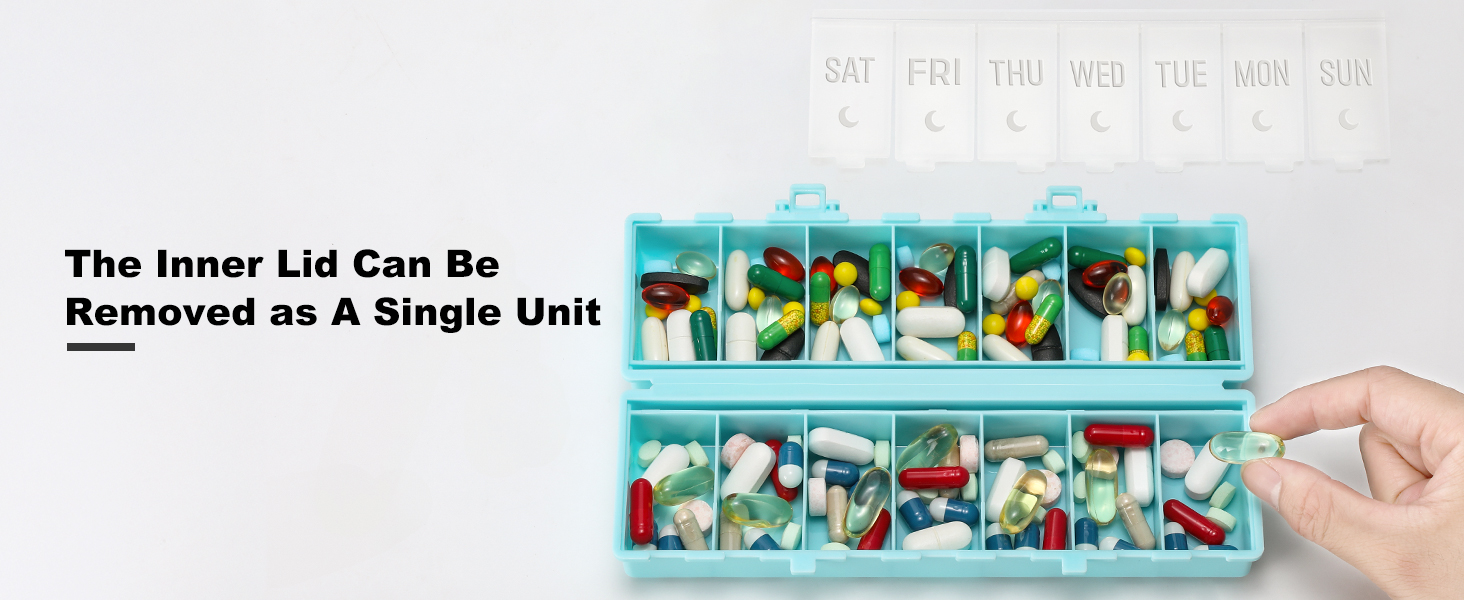 Weekly Pill Organizer 2 Times a Day