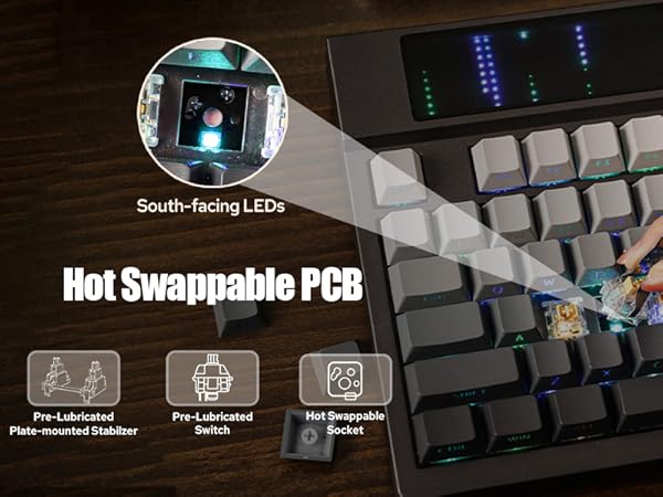 Amazon.com: EPOMAKER DynaTab 75X Wireless Gaming Keyboard