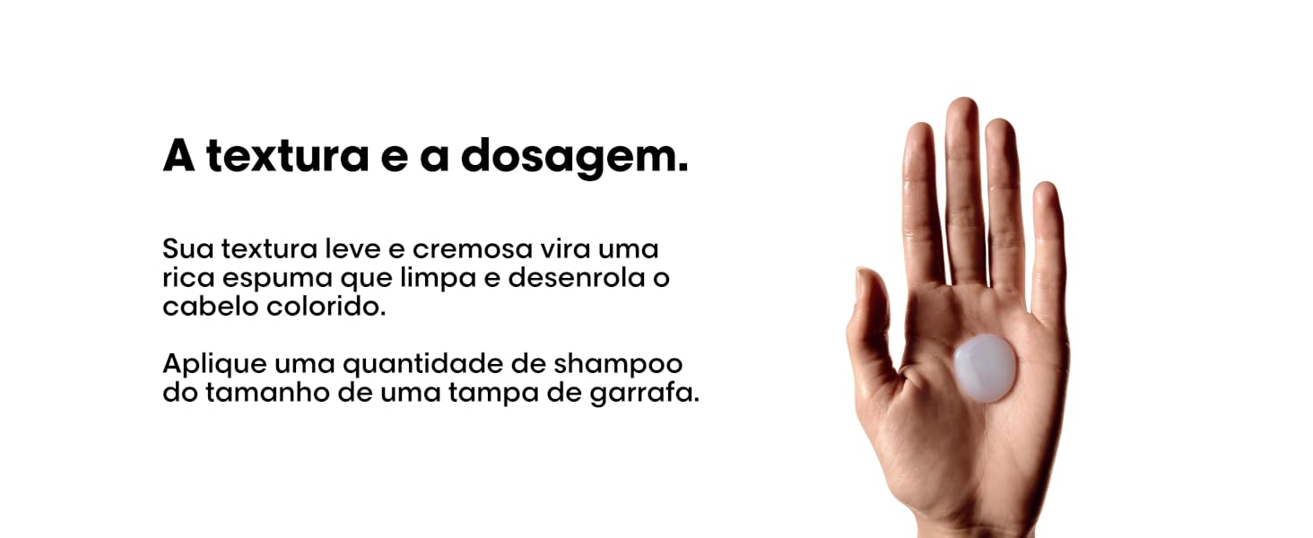 Shampoo, refil, protege a cor e fortalece o cabelo