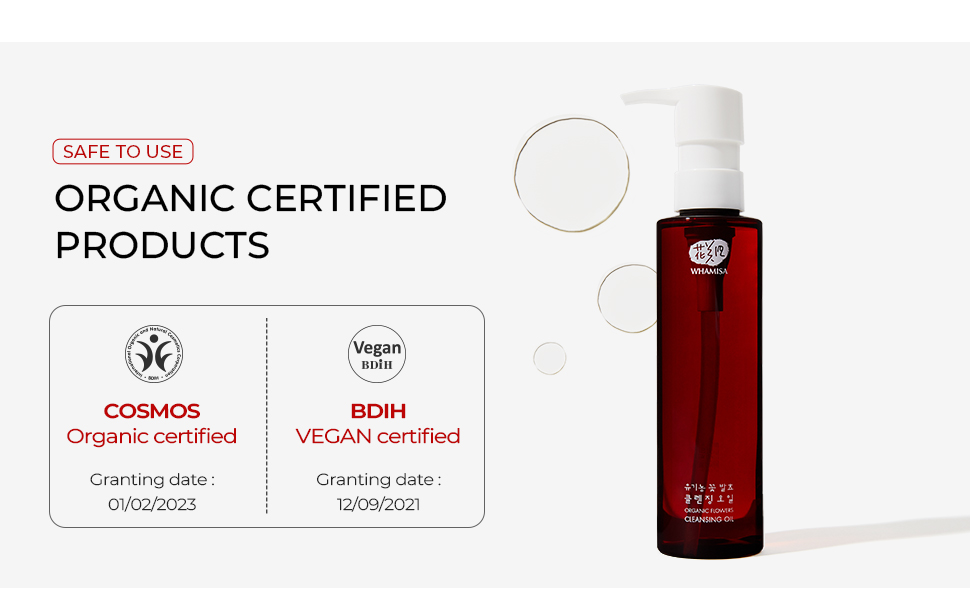 safe to use organic certified products