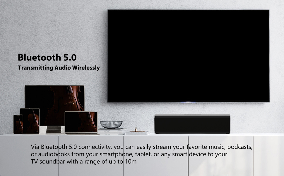 Amazon.com: TECHFROG 2.1 Wooden Compact TV Sound Bar with