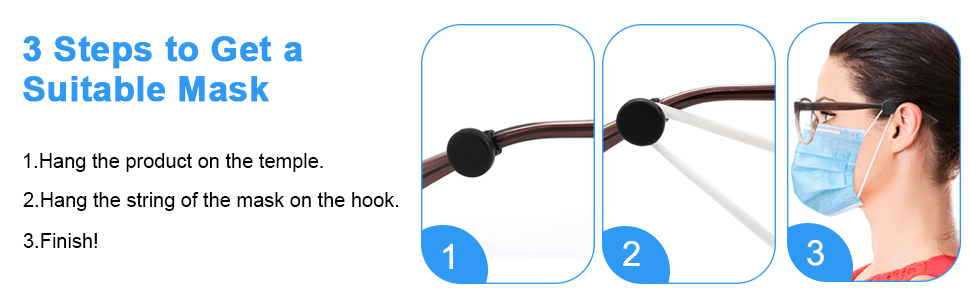 Ear Savers for Masks Glasses